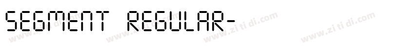 Segment Regular字体转换